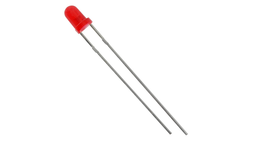 HUIYUAN Opto-Electronic LED 3 mm, rot, 1300 mcd