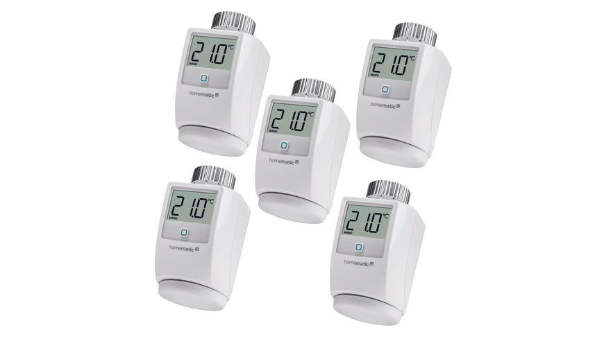 Homematic IP Smart Home 5er-Set Heizkörperthermostat HmIP-eTRV-2