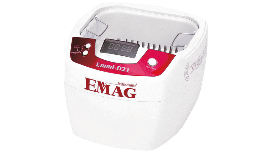 Leer,Erste günstig Kaufen-EMAG Ultraschallreiniger EMMI D21, 2,0 L, 80 W. EMAG Ultraschallreiniger EMMI D21, 2,0 L, 80 W <![CDATA[Das Emmi D21 ist das erste 2-l-Kunststoffgerät aus dem Hause EMAG. Mit seiner Schwingwanne aus Edelstahl ist der EMAG Ultraschallreiniger gut für all