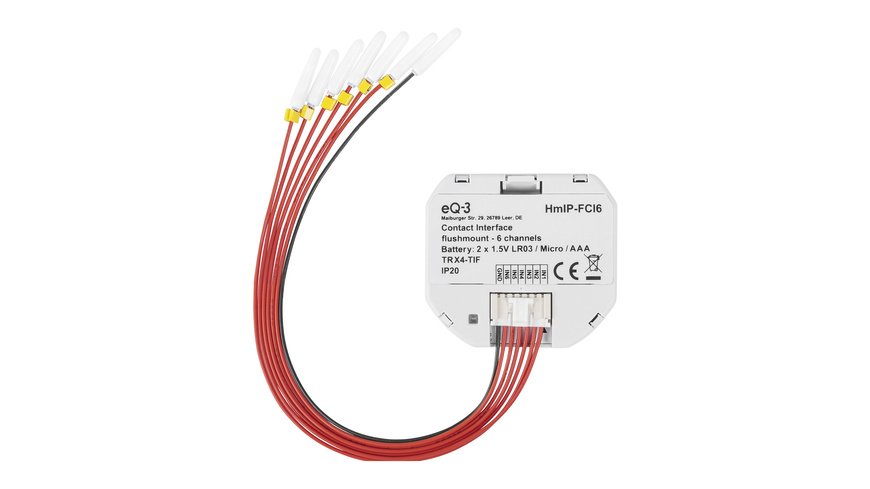 Homematic IP Smart Home Kontakt-Schnittstelle Unterputz – 6-fach, HmIP-FCI6
