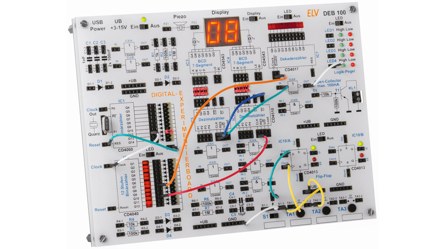 ELV Bausatz Digital-Experimentierboard DEB100