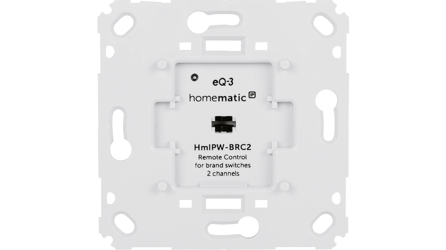 Homematic IP Wired Smart Home Wandtaster für Markenschalter – 2-fach, HmIPW-BRC2
