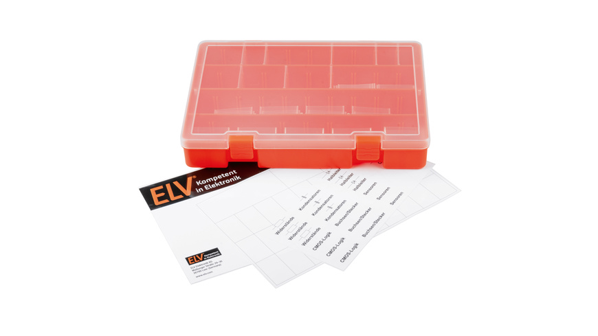 IDEAL günstig Kaufen-ELV Aufbewahrungsbox für Kleinteile PAD-BOX. ELV Aufbewahrungsbox für Kleinteile PAD-BOX <![CDATA[Die hochwertige und robuste Leerbox für die Aufbewahrung von Kleinteilen,passend zu den ELV Prototypen-Adapter-Set-Boxen. Ideal für die Aufbewahr