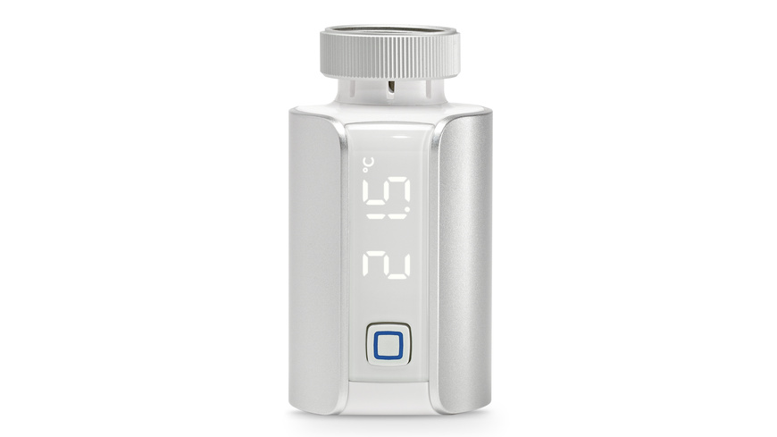 Homematic IP Smart Home Heizkörperthermostat – Evo, silber, HmIP-eTRV-E-S