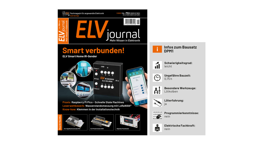 ELV Bausatz digitales Panelmeter DPM1