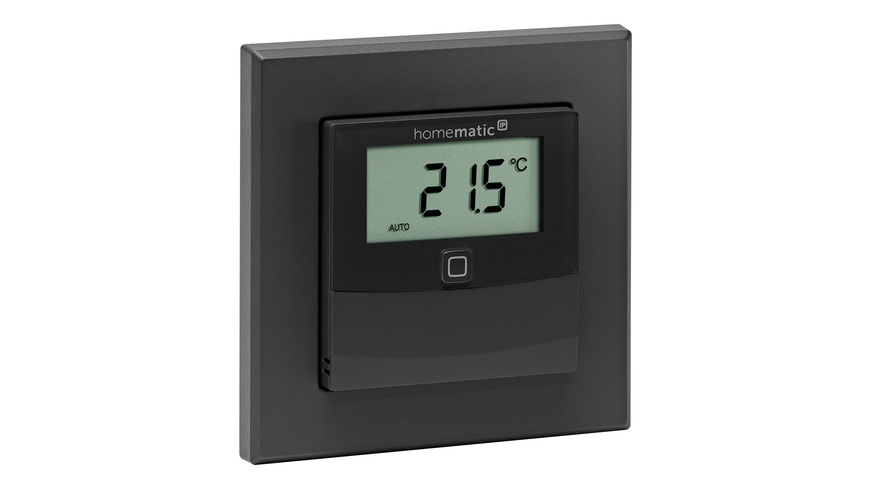 Homematic IP Wired Smart Home Temperatur- und Luftfeuchtigkeitssensor mit Display HmIPW-STHD – innen