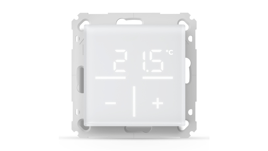 Homematic IP Smart Home Glas-Wandthermostat mit CO2-Sensor, weiß, HmIP-WGTC