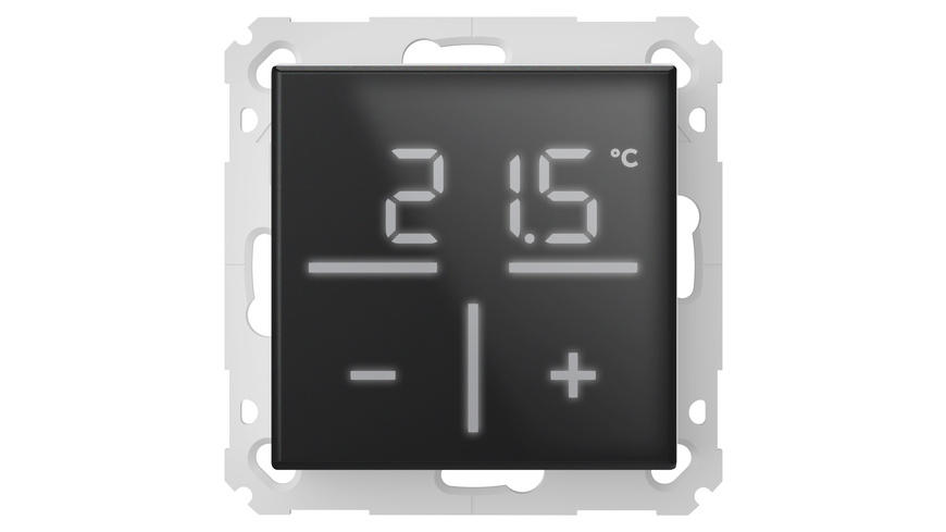 Homematic IP Smart Home Glas-Wandthermostat, schwarz, HmIP-WGT-A