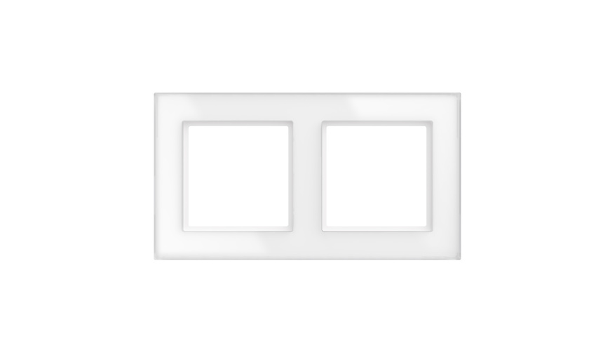 Homematic IP Glasrahmen, 2-fach, weiß, HmIP-GF2