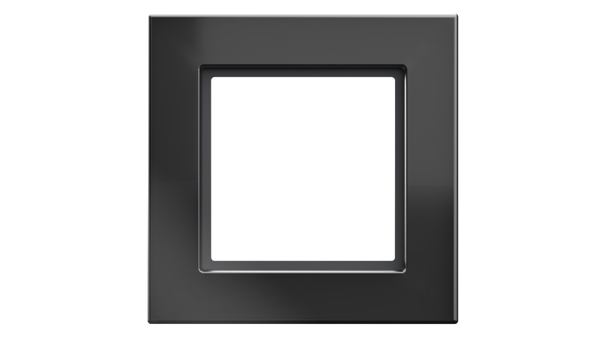 Homematic IP Glasrahmen, 1-fach, schwarz, HmIP-GF1-A