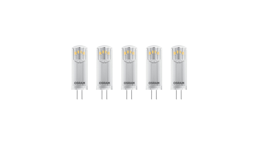 OSRAM 5er-Pack 1,8-W-G4-LED-Lampen, warmweiß, 12 V AC