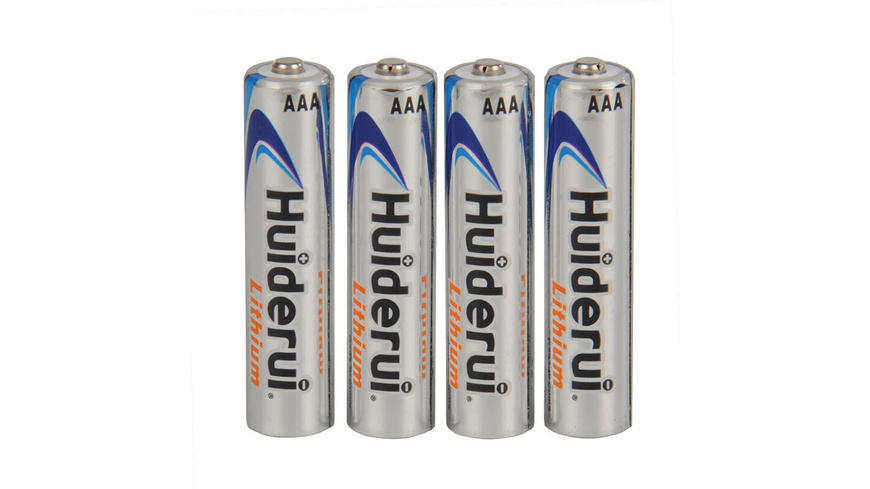 Huiderui Lithium Batterie Micro AAA, 4er-Pack