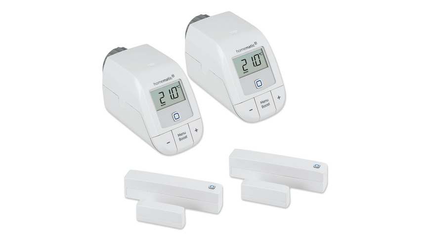 Homematic IP Smart Home 2er-Set Easy Connect - Heizkörperthermostat und Fenster- und Türkontakt