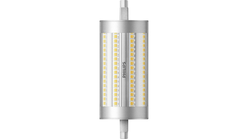 LED dimmbar günstig Kaufen-Philips CorePro LED 17,5-W-R7s-LED-Lampe, 118 mm, warmweiß, dimmbar. Philips CorePro LED 17,5-W-R7s-LED-Lampe, 118 mm, warmweiß, dimmbar <![CDATA[Ersetzen Sie die stromfressende R7s-Halogenlampe,z. B. in Ihrer Stehleuchte,durch diese dimmbare 17