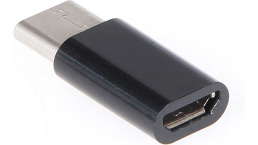 Joy-IT USB 3.1 Adapter, USB-C-Stecker auf Micro-USB-B-Buchse, K-1483, schwarz