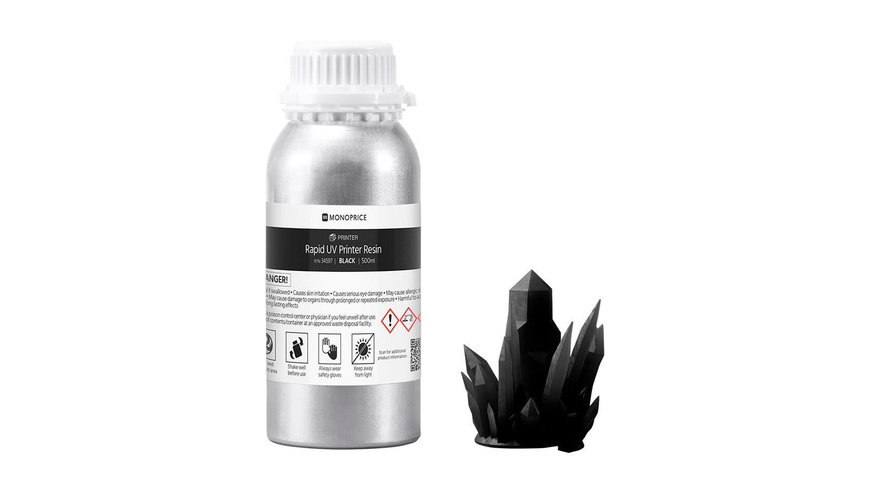 Monoprice-Resin/-Kunstharz, 500 ml, schwarz - für 3D-Drucker MP Mini SLA