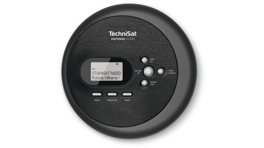 TechniSat Portabler CD-Player DIGITRADIO CD 2GO, mit DAB+ und UKW-Radio, inkl. Kopfhörer