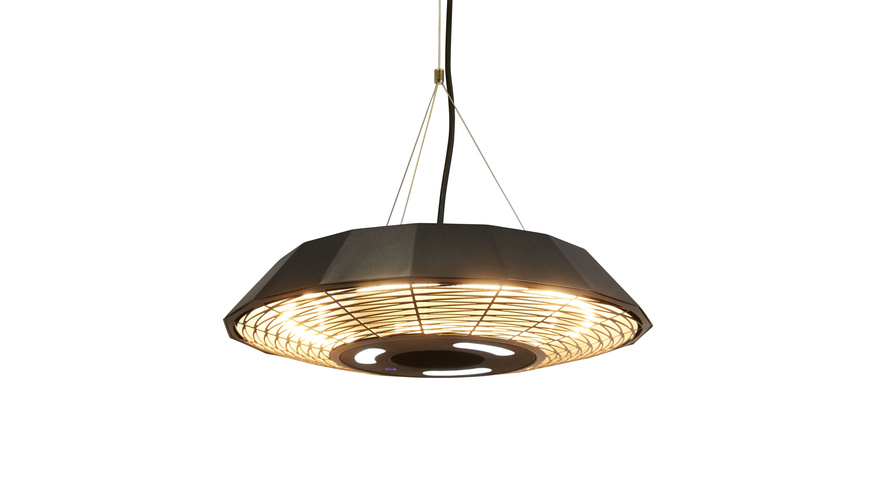 Hortus Infrarot-Heizstrahler für den Außenbereich, deckenhängend, IP45, 2000 W