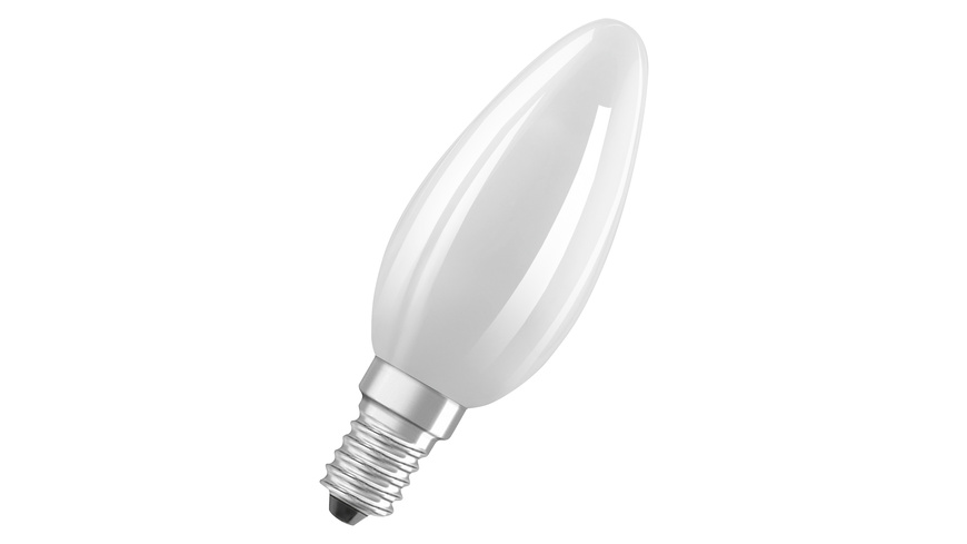 Form S günstig Kaufen-OSRAM 5,5-W-LED-Kerzenlampe, E14, 806 lm, warmweiß, matt. OSRAM 5,5-W-LED-Kerzenlampe, E14, 806 lm, warmweiß, matt <![CDATA[Rundherum abstrahlende, matte Filament-LED-Lampe mit klassischer Kerzen-Form für Leuchten mit E14-Fassung.]]>. 