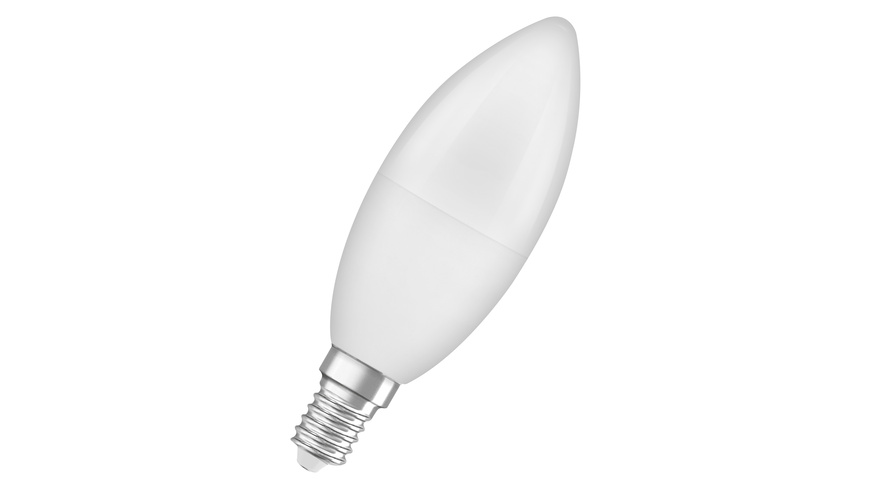 Form S günstig Kaufen-OSRAM 7-W-LED-Kerzenlampe, E14, 806 lm, warmweiß, matt. OSRAM 7-W-LED-Kerzenlampe, E14, 806 lm, warmweiß, matt <![CDATA[Matte LED-Lampe mit klassischer Kerzen-Form für Leuchten mit E14-Fassung.]]>. 