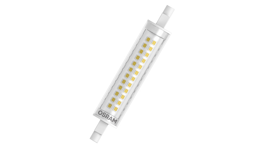Birne/Lampe günstig Kaufen-OSRAM 12-W-LED-Lampe T20, R7s, 1521 lm, warmweiß. OSRAM 12-W-LED-Lampe T20, R7s, 1521 lm, warmweiß <![CDATA[Diese OSRAM 12-W-R7s-LED-Lampe sorgt dafür, dass Sie den Arbeitsbereich mit hellem, warmweißem Licht ausleuchten. Tauschen Sie in Ihrem