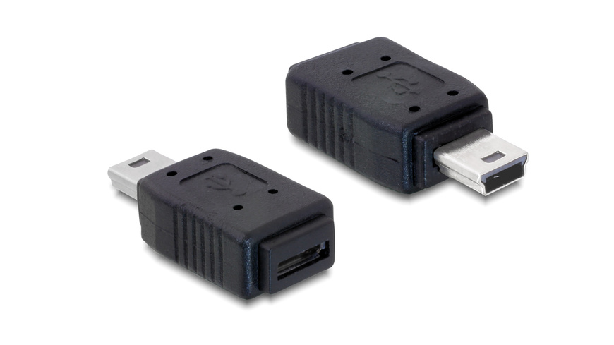 HSE 651 günstig Kaufen-Delock USB-Adapter DLO-65155, Mini-USB-Stecker auf Micro-USB-B-Buchse. Delock USB-Adapter DLO-65155, Mini-USB-Stecker auf Micro-USB-B-Buchse <![CDATA[Mit diesem Adapter können Sie die USB-Mini-Schnittstelle von Geräten wie Handys,PDAs,Bausätzen etc. in