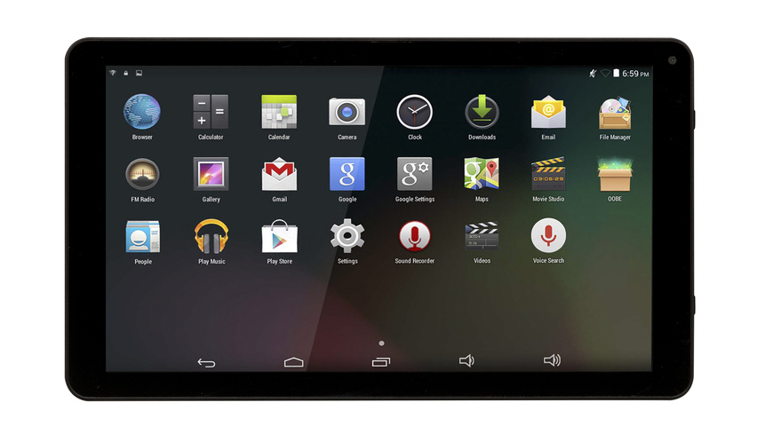 Denver Tablet TAQ-10283, 25,65-cm-Display (10,1"), 1024x600p, 1,2 GHz Quad-Core CPU, Android 8.1