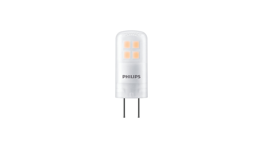 LED dimmbar günstig Kaufen-Philips 1,8-W-G4-LED-Lampe CorePro LEDcapsule, 205 lm, nicht dimmbar, warmweiß. Philips 1,8-W-G4-LED-Lampe CorePro LEDcapsule, 205 lm, nicht dimmbar, warmweiß <![CDATA[G4-LED-Lampe als Ersatz für 20-W-Halogen-Stiftsockellampen. Durchmesser nur 