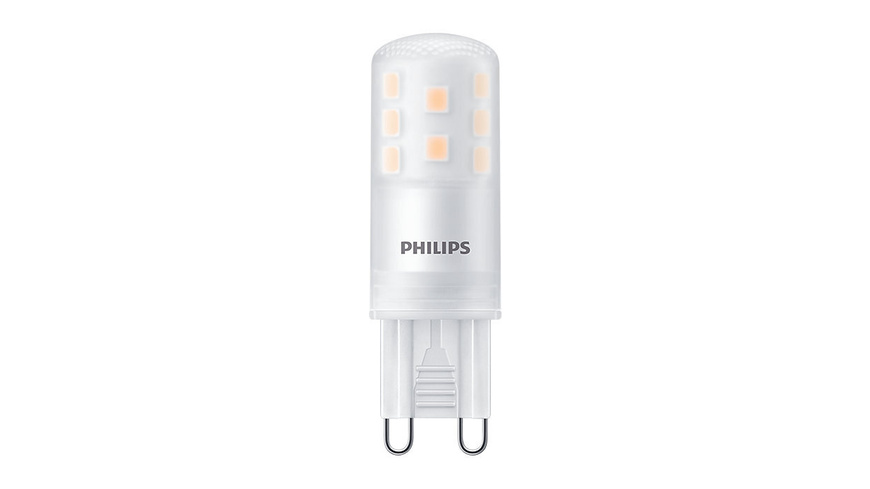 ca 25 günstig Kaufen-Philips 2,6-W-G9-LED-Lampe CorePro LEDcapsule, 300 lm, dimmbar, warmweiß. Philips 2,6-W-G9-LED-Lampe CorePro LEDcapsule, 300 lm, dimmbar, warmweiß <![CDATA[Dimmbare G9-LED-Lampe als Ersatz für 25-W-Halogenlampen. Durchmesser nur 15 mm und Gesam