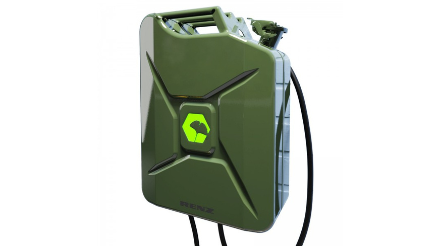 Renz Wallbox POWER2CAR FUEL olive, 3,7 - 11 kW, 5-m-Kabel, förderfähig