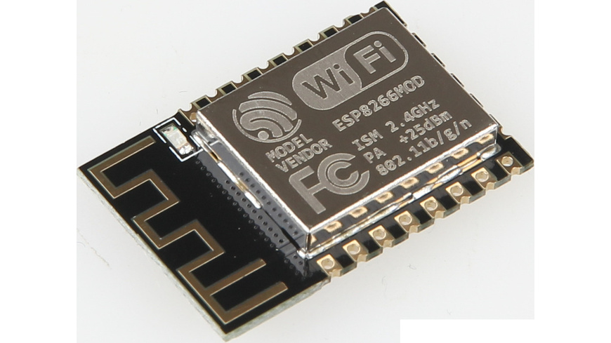 mit Ring günstig Kaufen-Joy-IT ESP8266-Modul ESP12-F, auflötbar. Joy-IT ESP8266-Modul ESP12-F, auflötbar <![CDATA[Bringen Sie ihre Sensoren,Interfaces und andere Mikrocontroller-Applikationen ganz einfach in Ihr WLAN! Das winzige WLAN-Modul mit eigenem Mikroprozessor i