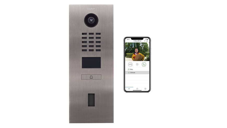 DoorBird IP Video Türstation D2101FV Fingerprint Edelstahl V2A, gebürstet