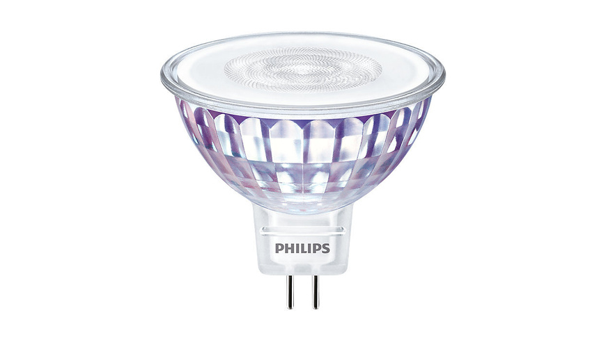 Philips 7,5-W-GU5.3-LED-Lampe Master LEDspot Value, MR16, 630 lm, warmweiß (3000 K), 36°, dimmbar