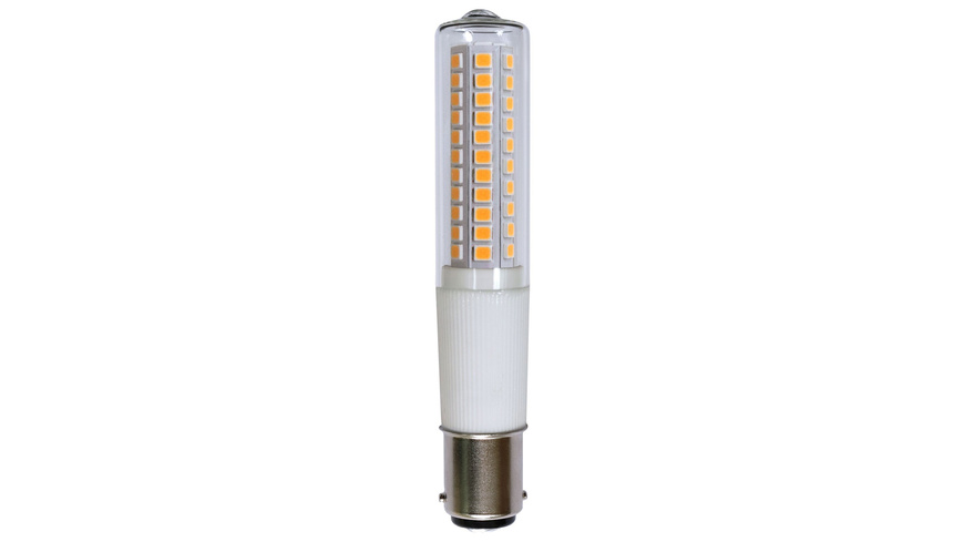 LEDmaxx 8-W-LED-Lampe T18, B15d, 840 lm, warmweiß (3000 K), dimmbar