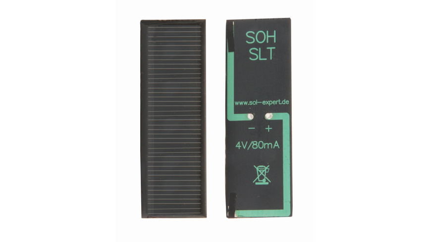 MODEL S günstig Kaufen-SOL-Expert Solarzelle SM480, 4 V, 80 mA, vergossen. SOL-Expert Solarzelle SM480, 4 V, 80 mA, vergossen <![CDATA[Diese Solarzelle eignet sich zum Basteln,Experimentieren und für den Bau eines Solarmodells,aber auch für die Einsparung von Batteriestromver