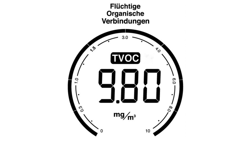Produktbild von Technoline WL1035 Luftgütemonitor – CO2, TVOC, Farbiges Display, Raumluft-Check