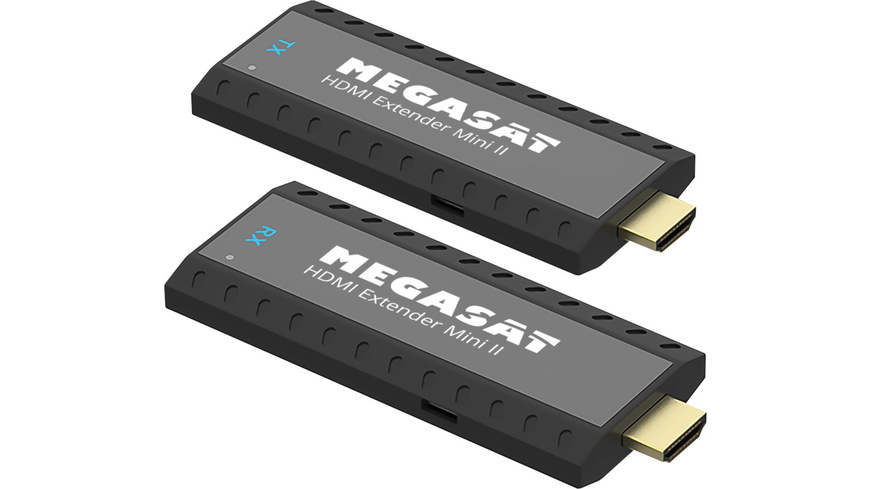 Tell a günstig Kaufen-Megasat HDMI-Funkübertragungssystem HDMI Extender Mini II, Full-HD (1080p), 5,8 GHz. Megasat HDMI-Funkübertragungssystem HDMI Extender Mini II, Full-HD (1080p), 5,8 GHz <![CDATA[Stellen Sie Ihren Fernseher und Ihren Beamer/Projektor im Haus dort
