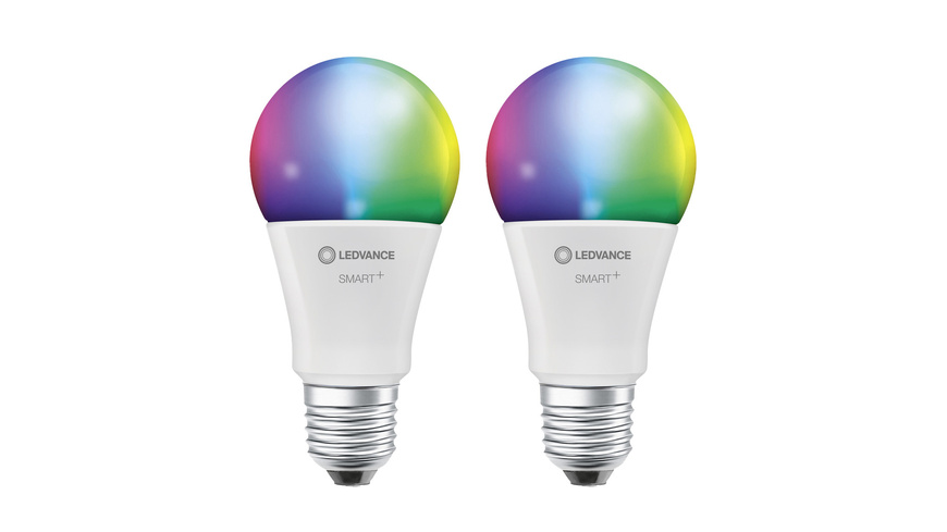 LED dimmbar günstig Kaufen-LEDVANCE 2er-Set SMART+ WiFi 9-W-LED-Lampe A60, E27, 806 lm, RGBW, 2700-6500 K, dimmbar, Alexa, App. LEDVANCE 2er-Set SMART+ WiFi 9-W-LED-Lampe A60, E27, 806 lm, RGBW, 2700-6500 K, dimmbar, Alexa, App <![CDATA[Einfach Energie sparen mit smarter LED-Techni