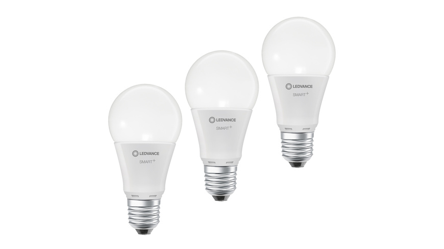 270 L günstig Kaufen-LEDVANCE 3er-Set SMART+ WiFi 9,5-W-LED-Lampe A75, E27, 1055 lm, warmweiß, 2700 K, dimmbar, App. LEDVANCE 3er-Set SMART+ WiFi 9,5-W-LED-Lampe A75, E27, 1055 lm, warmweiß, 2700 K, dimmbar, App <![CDATA[Einfach Energie sparen mit smarter LED-Techni
