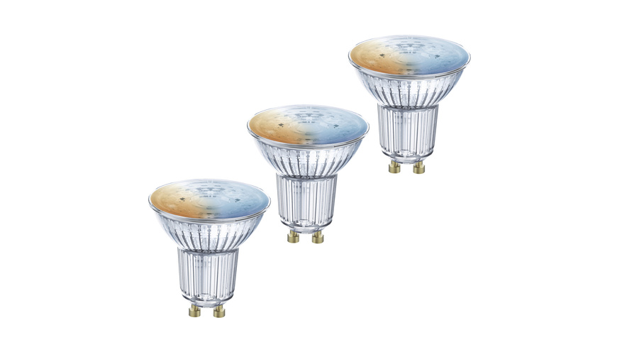 LEDVANCE 3er-Set SMART+ WiFi 4,9-W-LED-Lampe PAR16, GU10, 350 lm, Tunable White, dimmbar, App