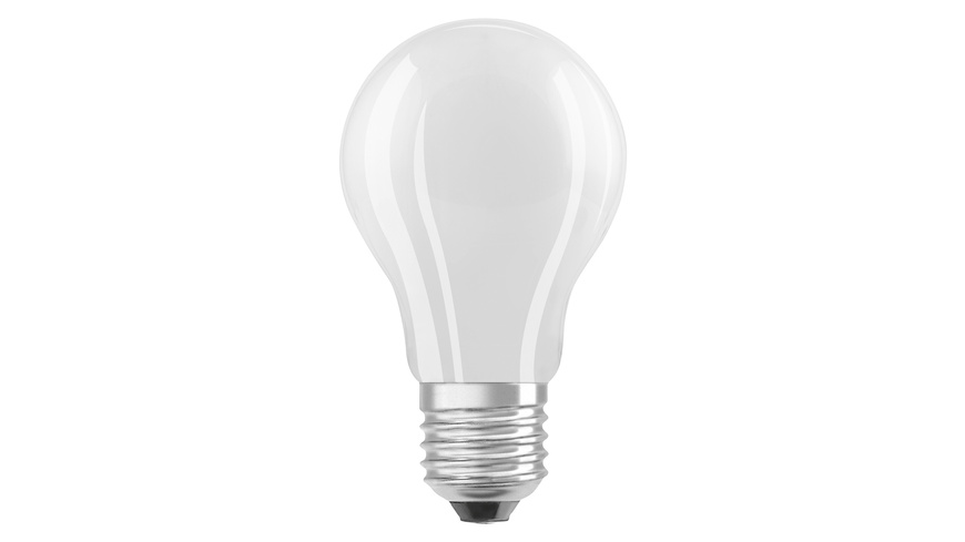 OSRAM Hocheffiziente 5-W-LED-Lampe A75, E27, 1055 lm, warmweiß, 3000 K, matt, 210 lm/W, EEK A
