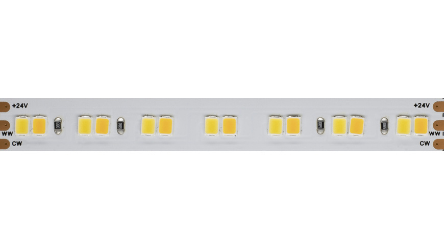 Beneito 5-m-LED-Streifen FINE-42, 96 W, 24 V DC, Tunable White, 19,2 W/m, 1728 lm/m, 168 LEDs/m,IP65