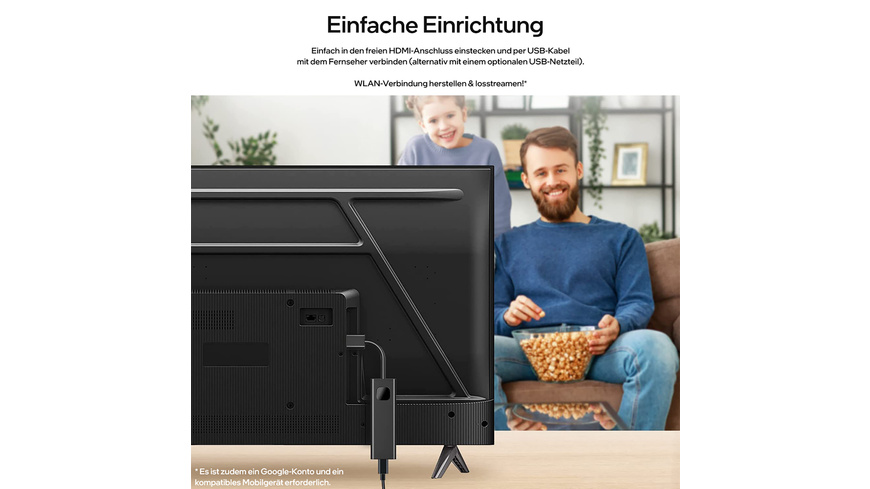 Orbsmart Android-TV-Stick Dcolor GD1, Android 11, 4K-Streaming, HDR, Sprachsteue