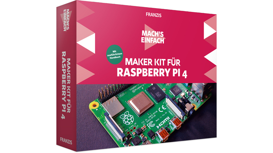 Leer,Erste günstig Kaufen-Franzis Maker Kit für Raspberry Pi 4. Franzis Maker Kit für Raspberry Pi 4 <![CDATA[Dieses Maker Kit bietet alles, um mehr als nur einfache Projekte umzusetzen: LED mit Python ein- und ausschalten, Erste Projekte mit Scratch, GPIO mit Scratch an