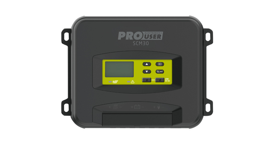 ProUser Solar Ladestromregler 30 A mit PWM-Technologie und MPPT-Ladestromregler