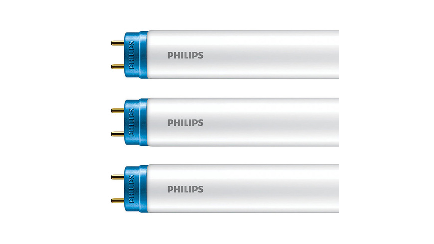 Philips 3er-Set 20-W-T8-LED-Röhrenlampe CorePro LEDtube, 2200 lm, kaltweiß, KVG/VVG, 150 cm