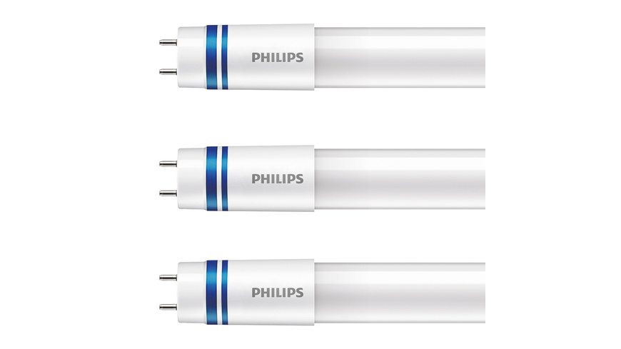 Philips 3er-Set 24-W-T8-LED-Röhrenlampe LEDtube UO InstatFit, 3700 lm, kaltweiß, EVG, 150 cm
