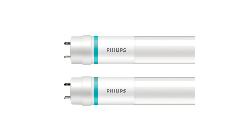 Philips 2er-Set 23-W-T8-LED-Röhrenlampe LEDtube UO, 3400 lm, warmweiß, KVG/VVG, 150 cm