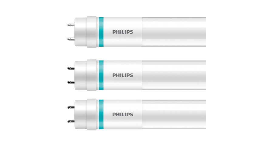 Philips 3er-Set 23-W-T8-LED-Röhrenlampe LEDtube UO, 3400 lm, warmweiß, KVG/VVG, 150 cm