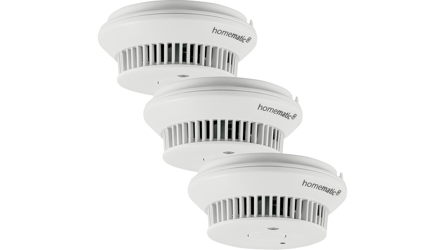 Homematic IP Smart Home 3er-Set Rauchwarnmelder mit Q-Label, HmIP-SWSD-2